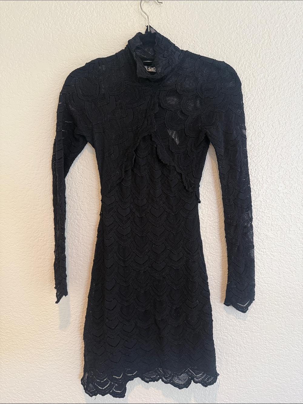 Nightcap Victorian Lace Mini Dress - Black